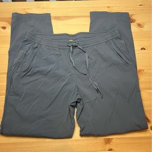 Eddie Bauer Charcoal Nylon Pull-on Womens Track Pants Size P10